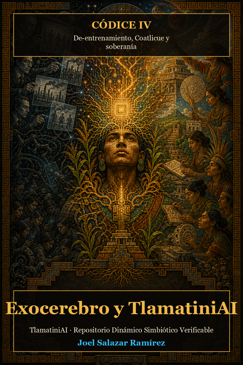 Portada del Códice IV · Exocerebro y TlamatiniAI