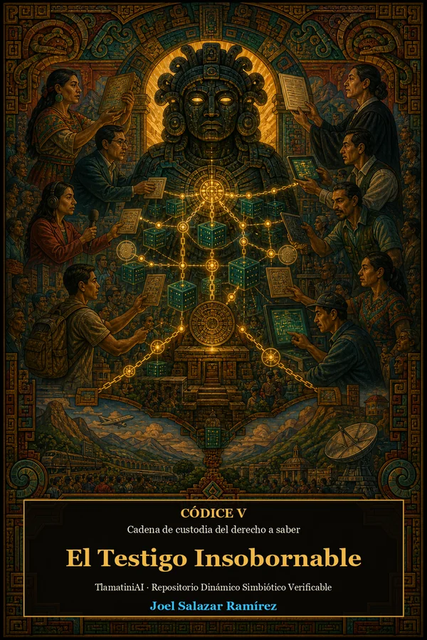 Portada del Códice V El Testigo Insobornable y el RDSV